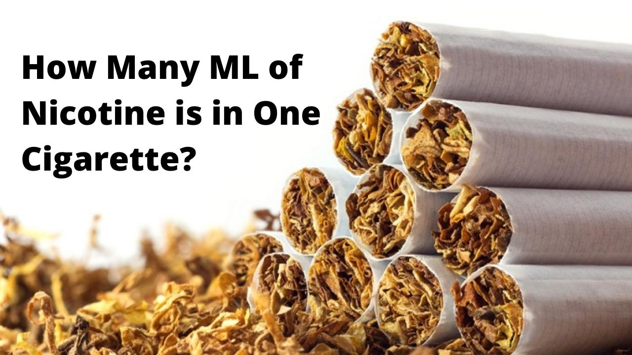 Nicotine In One Cigarette