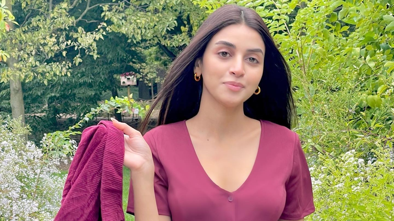 Anmol Baloch In Magenta Pink Dress