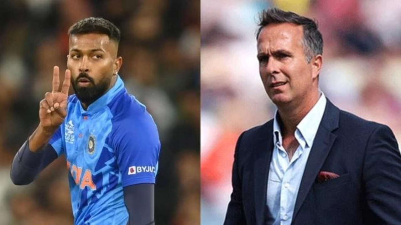 Hardik Pandya and Michael Vaughan
