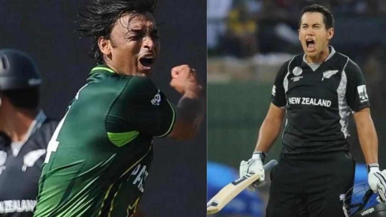 Shoaib Akhtar And Ross Taylor