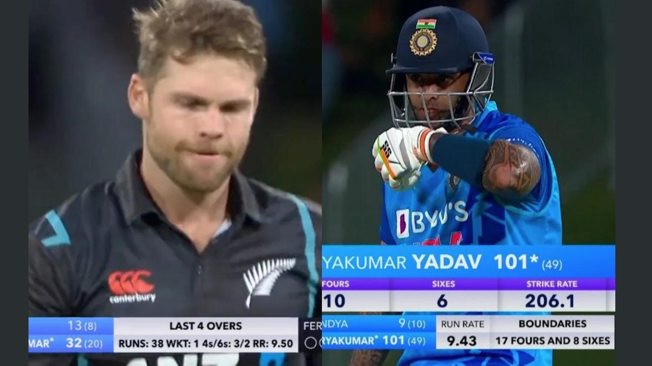 Suryakumar Yadav Slammed Lockie Ferguson