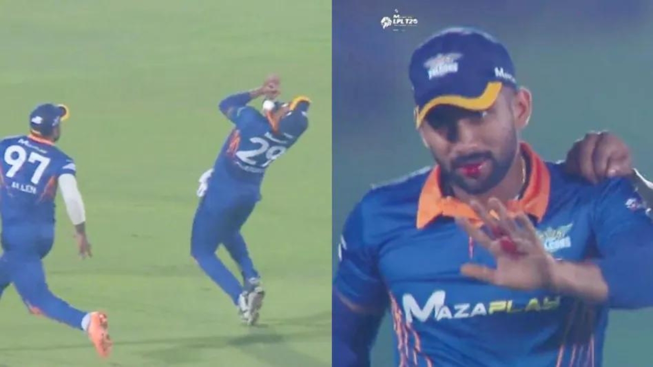 Chamika Karunaratne Teeth Broken