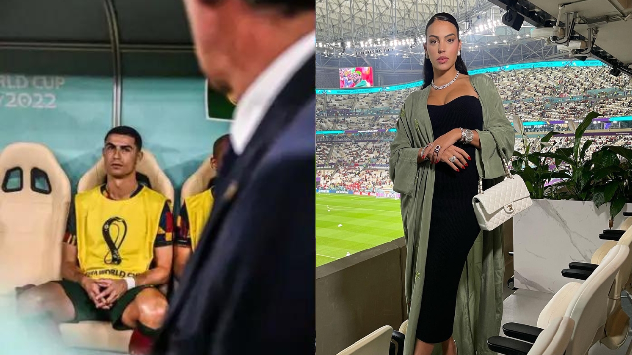 Cristiano Ronaldo Sitting On The Bench