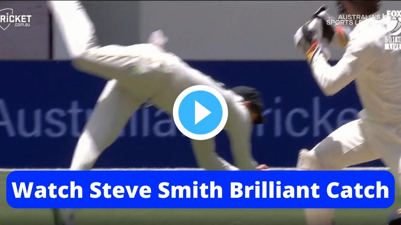 Steve Smith Takes Brilliant Catch