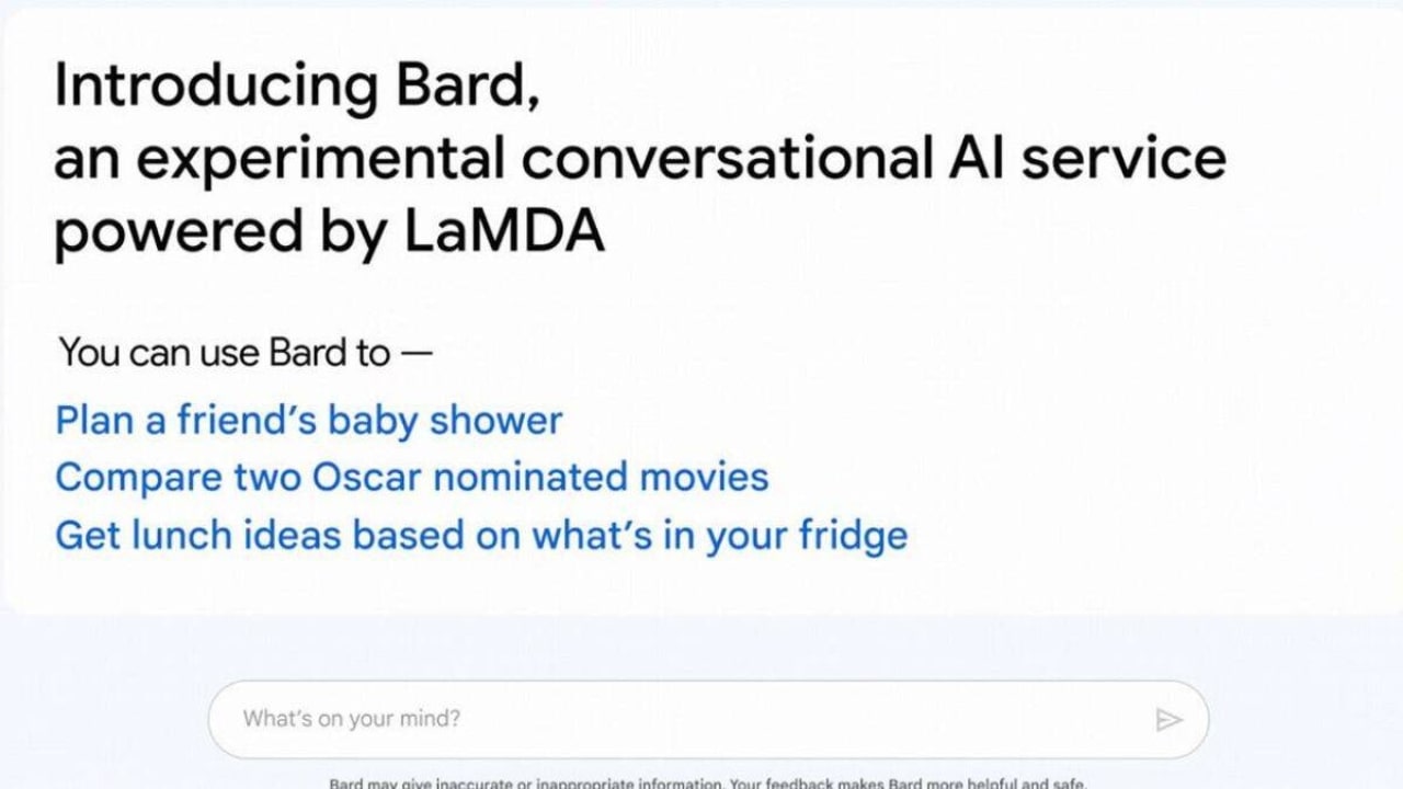 Bard AI Google