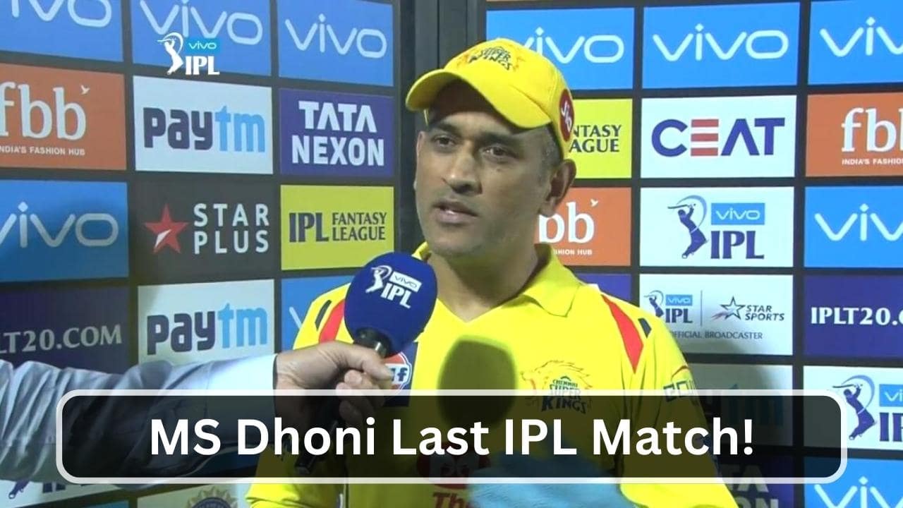 Mahendra Singh Dhoni Last IPL Match