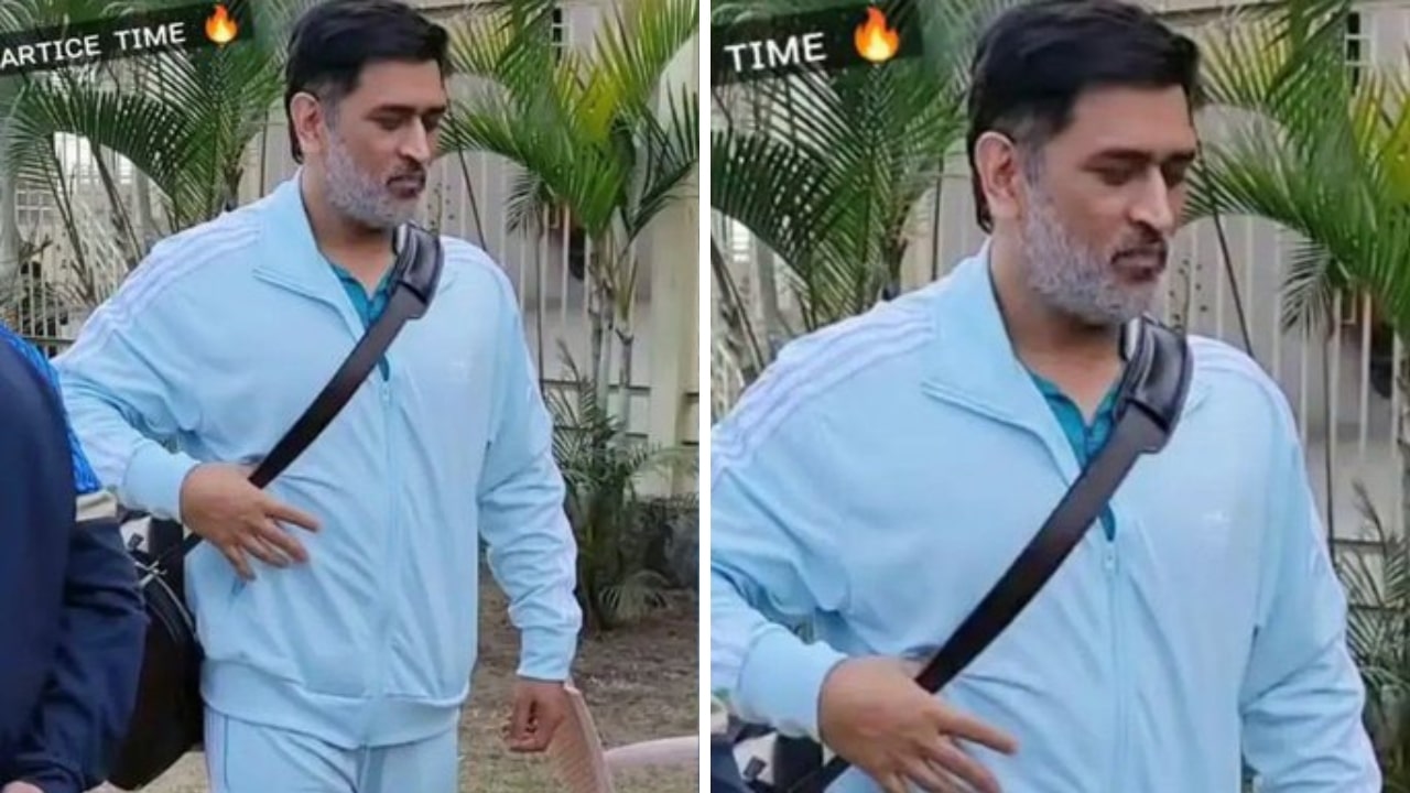 MS Dhoni White Beard Look