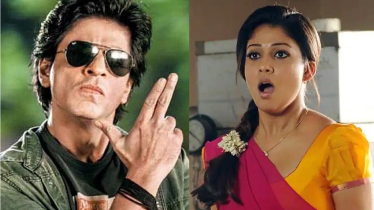 Shah Rukh Khan Kisses Nayanthara