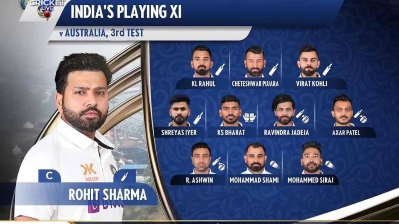 Team India Playing 11 IND vs AUS
