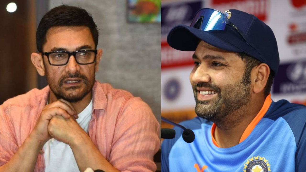 Aamir Khan and Rohit Sharma