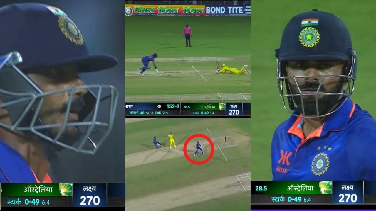 Axar Patel Run Out Due To Virat Mistake