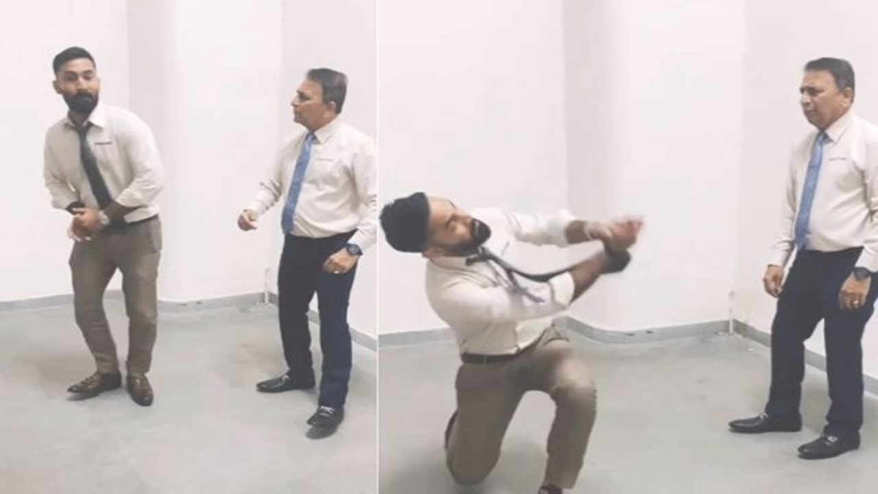 Sunil Gavaskar and Dinesh Karthik Video Viral