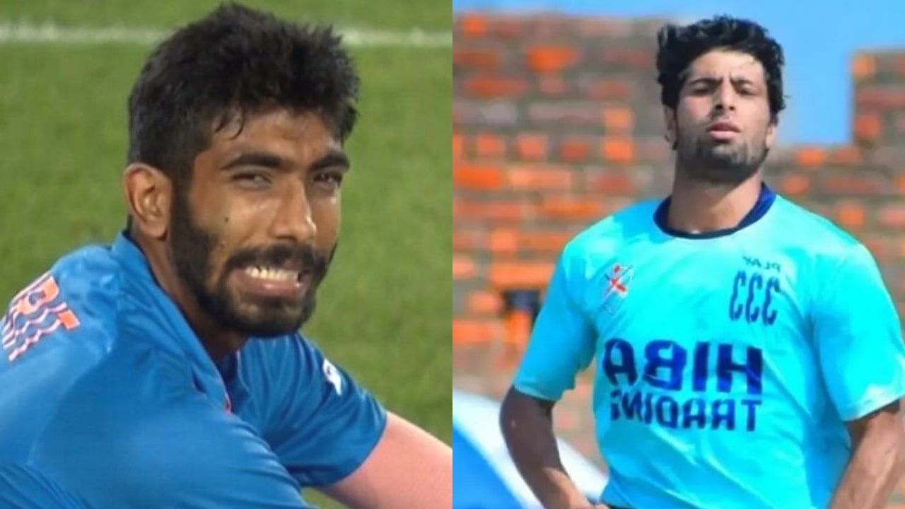 Jasprit Bumrah and Waseem Bashir