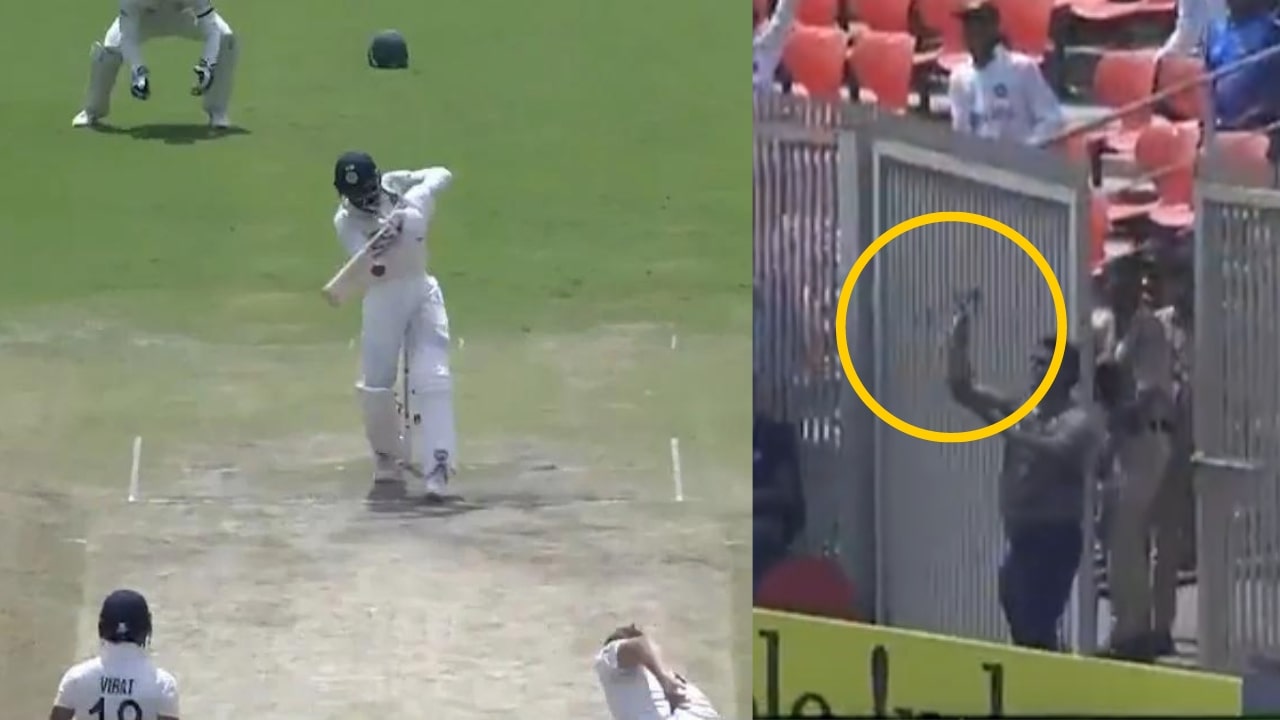 Ks Bharat Hit Long Six In IND vs AUS