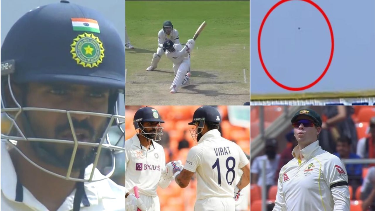 KS Bharat Six On Nathan Lyon Ball