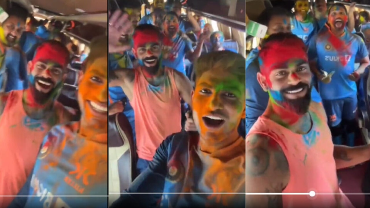 Virat Kohli and Rohit Sharma Celebrated Holi