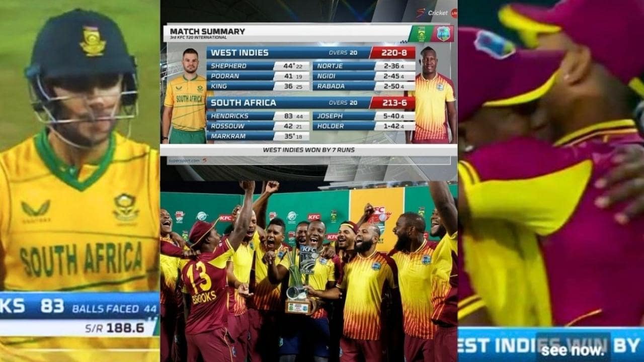 SA vs WI T20 3rd 2023