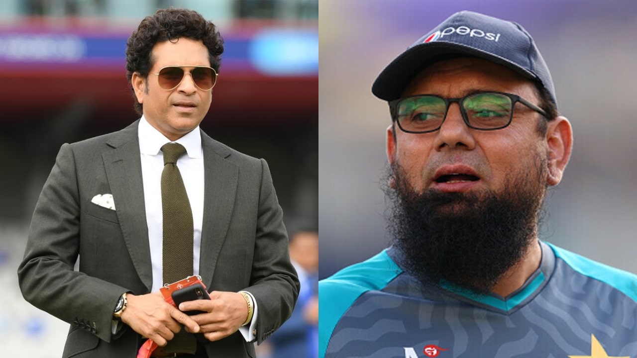 Sachin Tendulkar and Saqlain Mushtaq