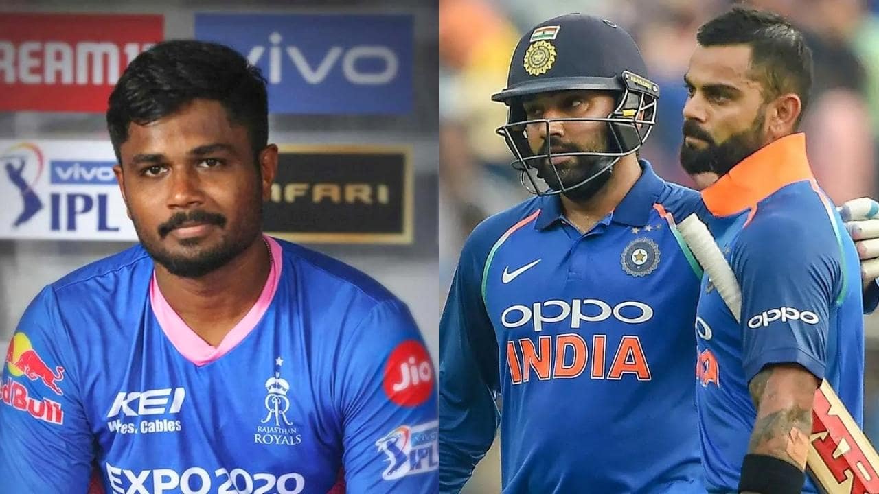 Sanju Samson, Virat Kohli and Rohit Sharma