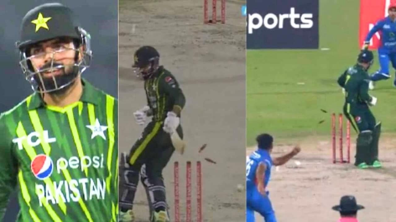 Shadab Khan Hit Stump Video