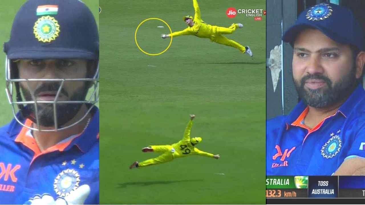 Steve Smith Takes Hardik Pandya Catch
