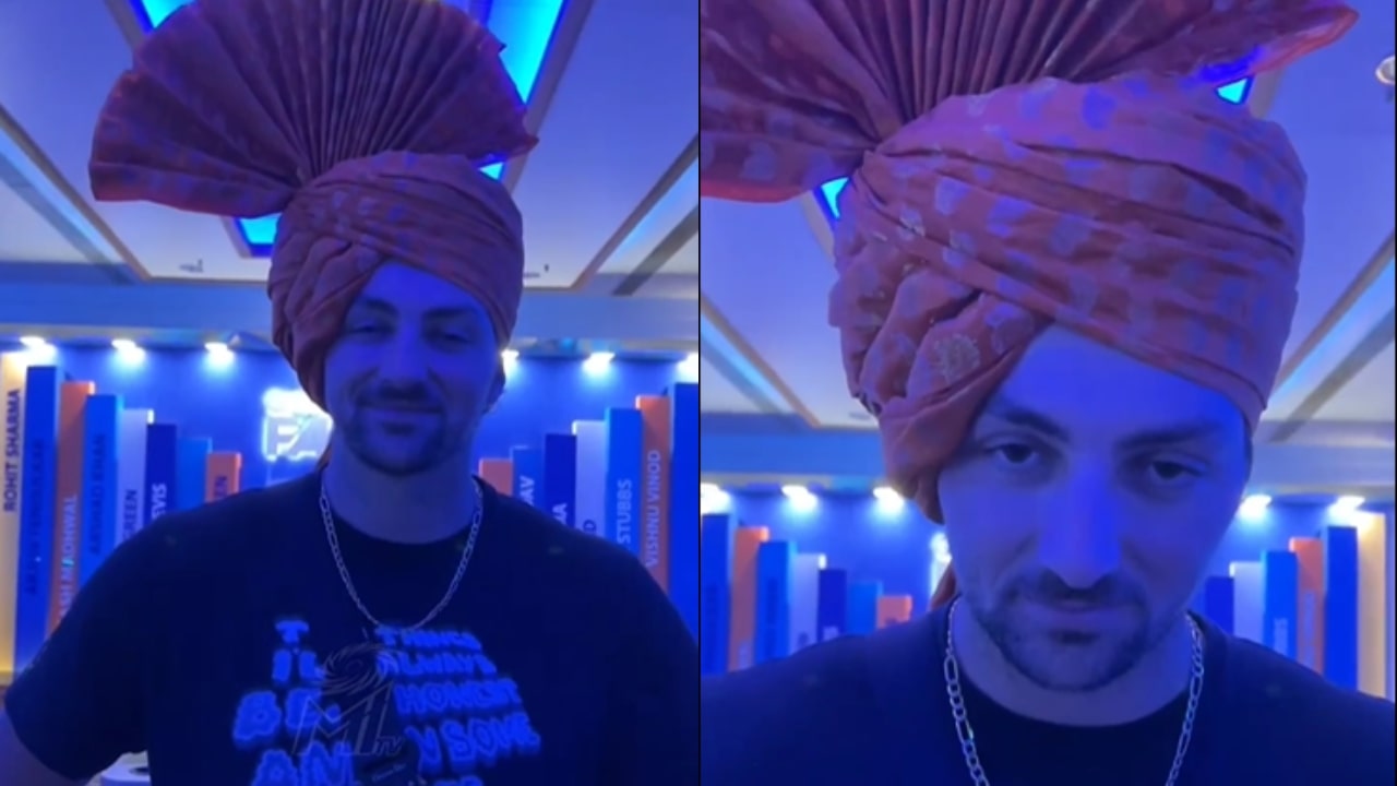 Tim David In Marathi Turban Pheta