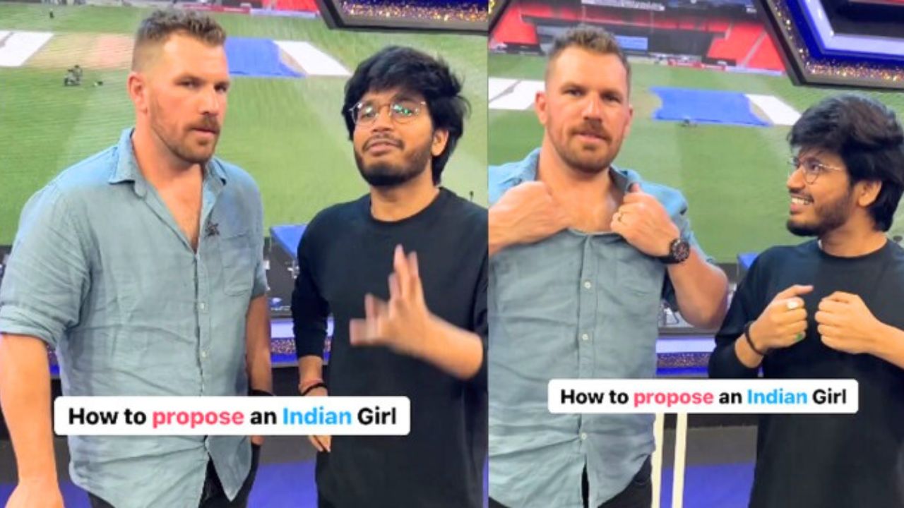 Aaron Finch Propose An Indian Girl