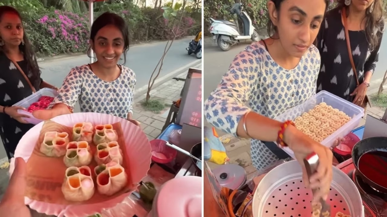 B.Tech Pass Girl Selling Momos