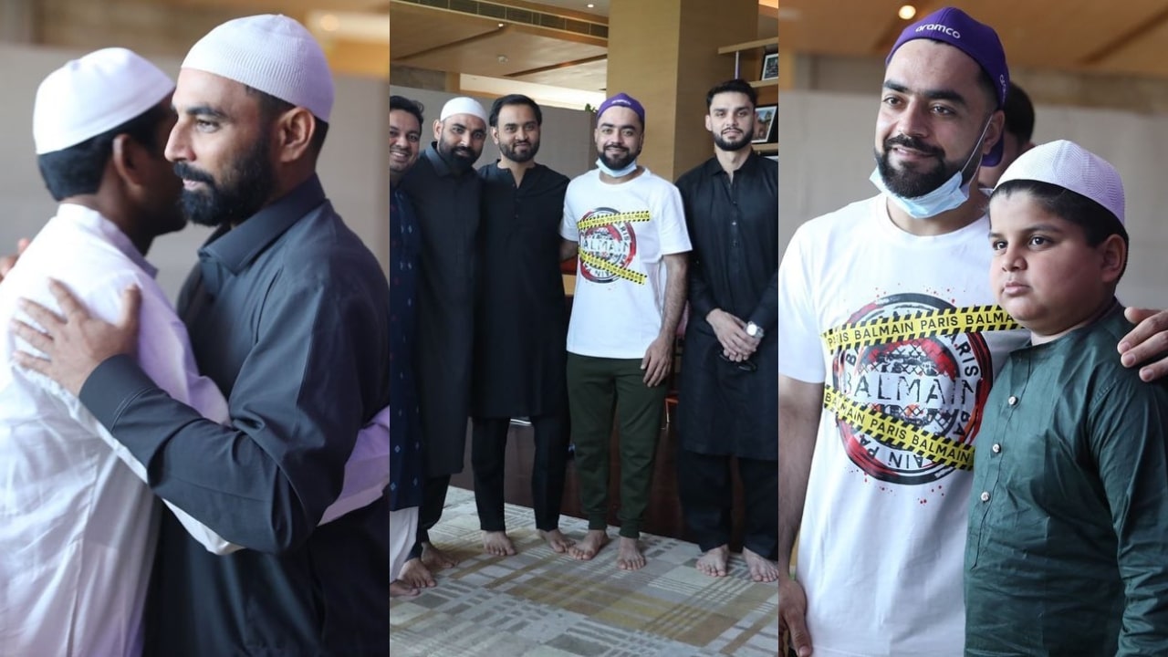 Rashid Khan Eid With Mohammed Shami