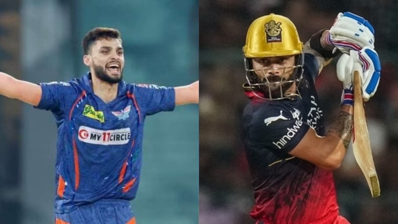 Naveen Ul Haq and Virat Kohli