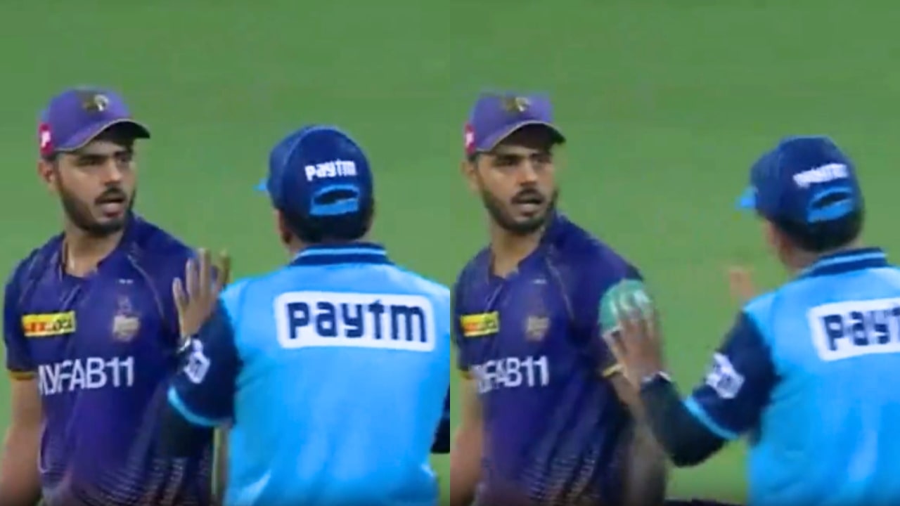Nitish Rana Angry At Umpires