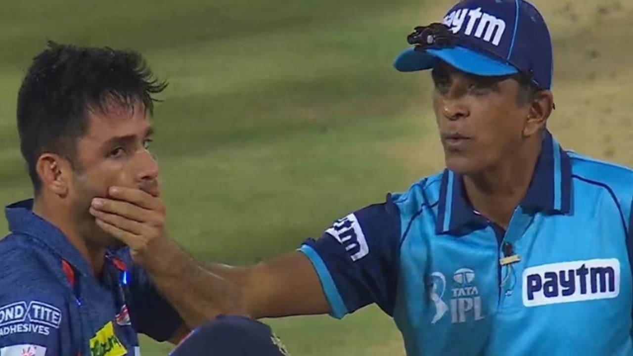 Ravi Bishnoi Slapped By Umpire