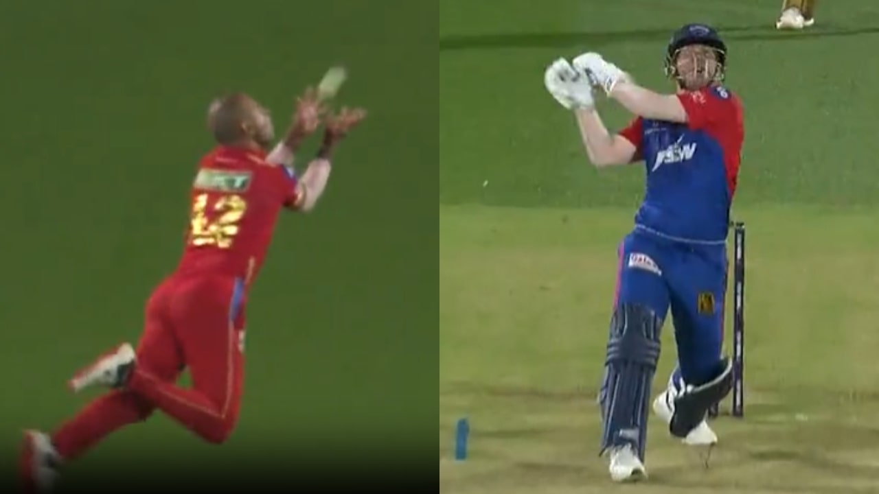 Shikhar Dhawan Stunning Catch Of David Warner