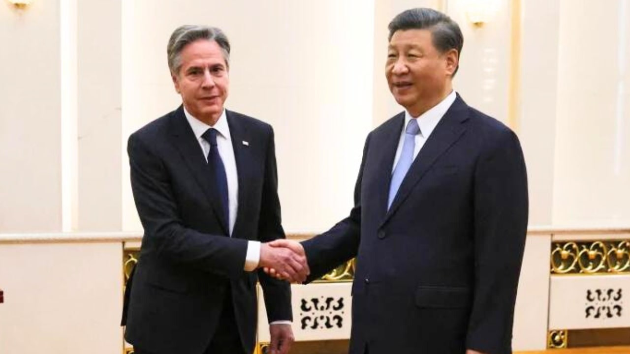 Antony Blinken and Xi Jinping