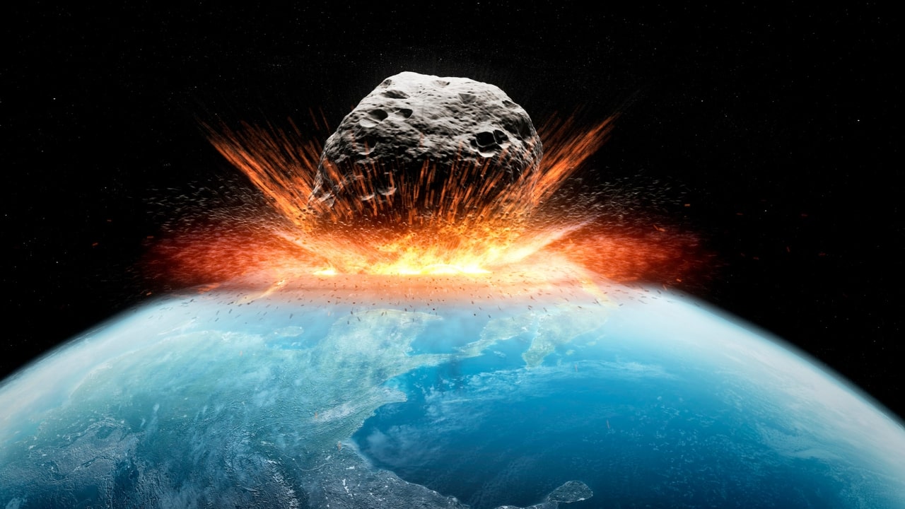 Asteroid Hitting Earth