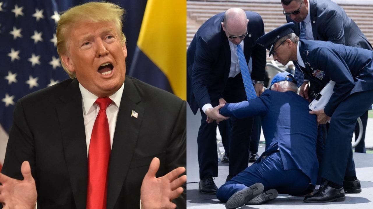 Donald Trump On Joe Biden Fall