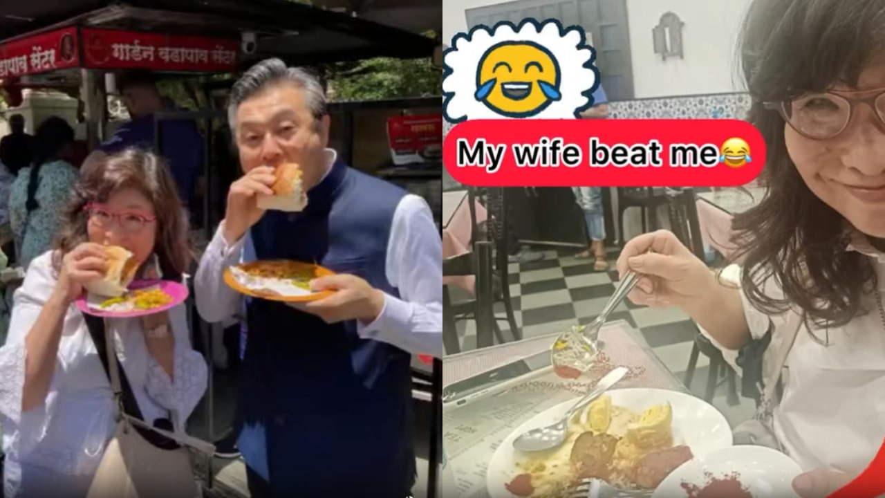 Hiroshi Suzuki Eating Vada Pav