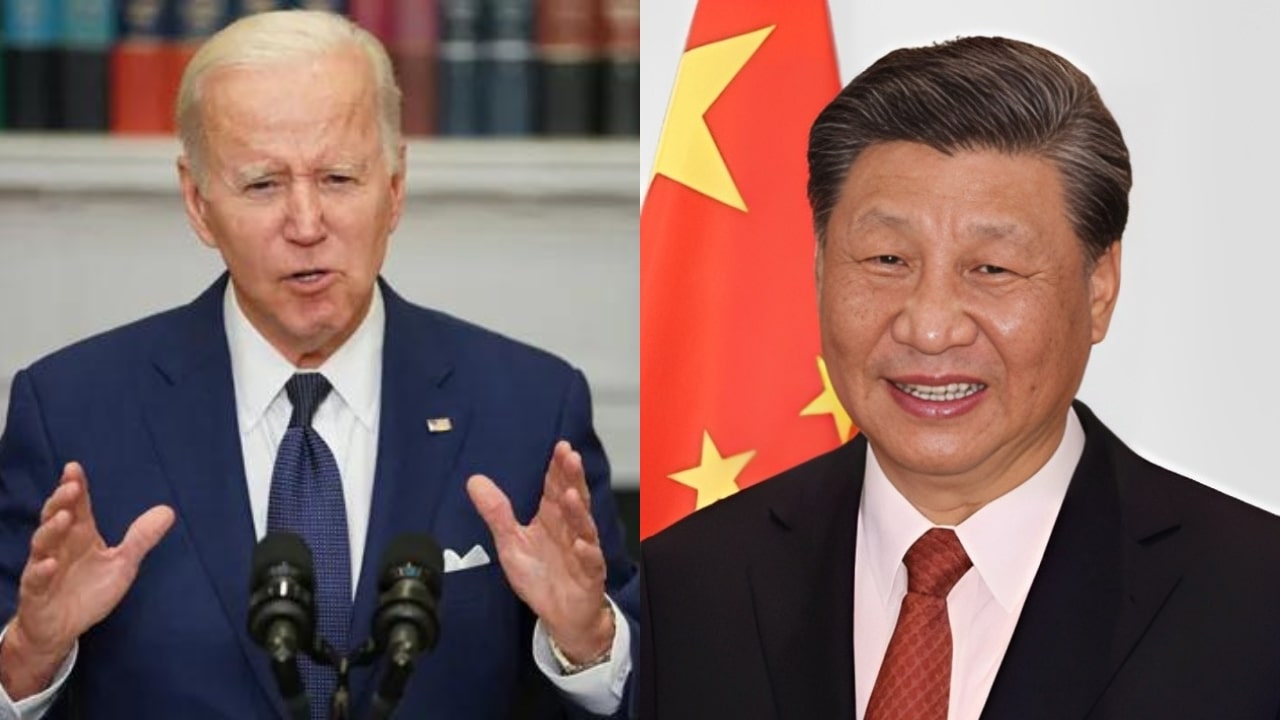 Joe Biden and Xi Jinping