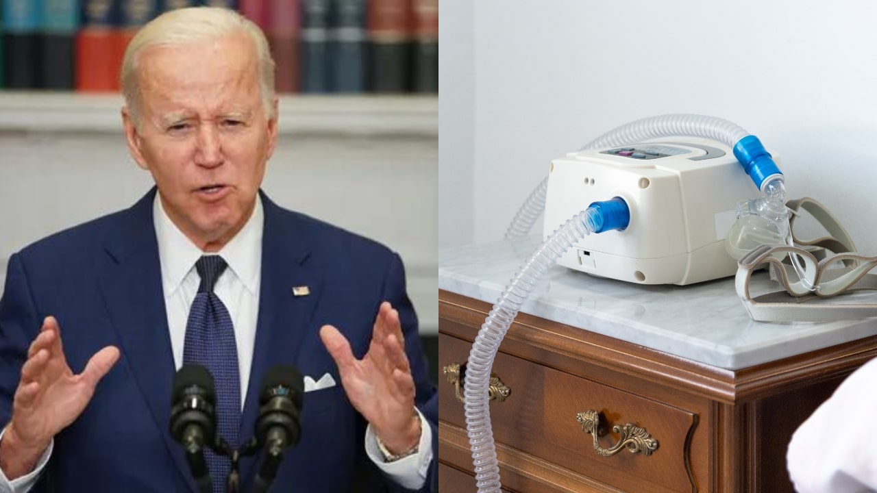 Joe Biden Using CPAP Machine