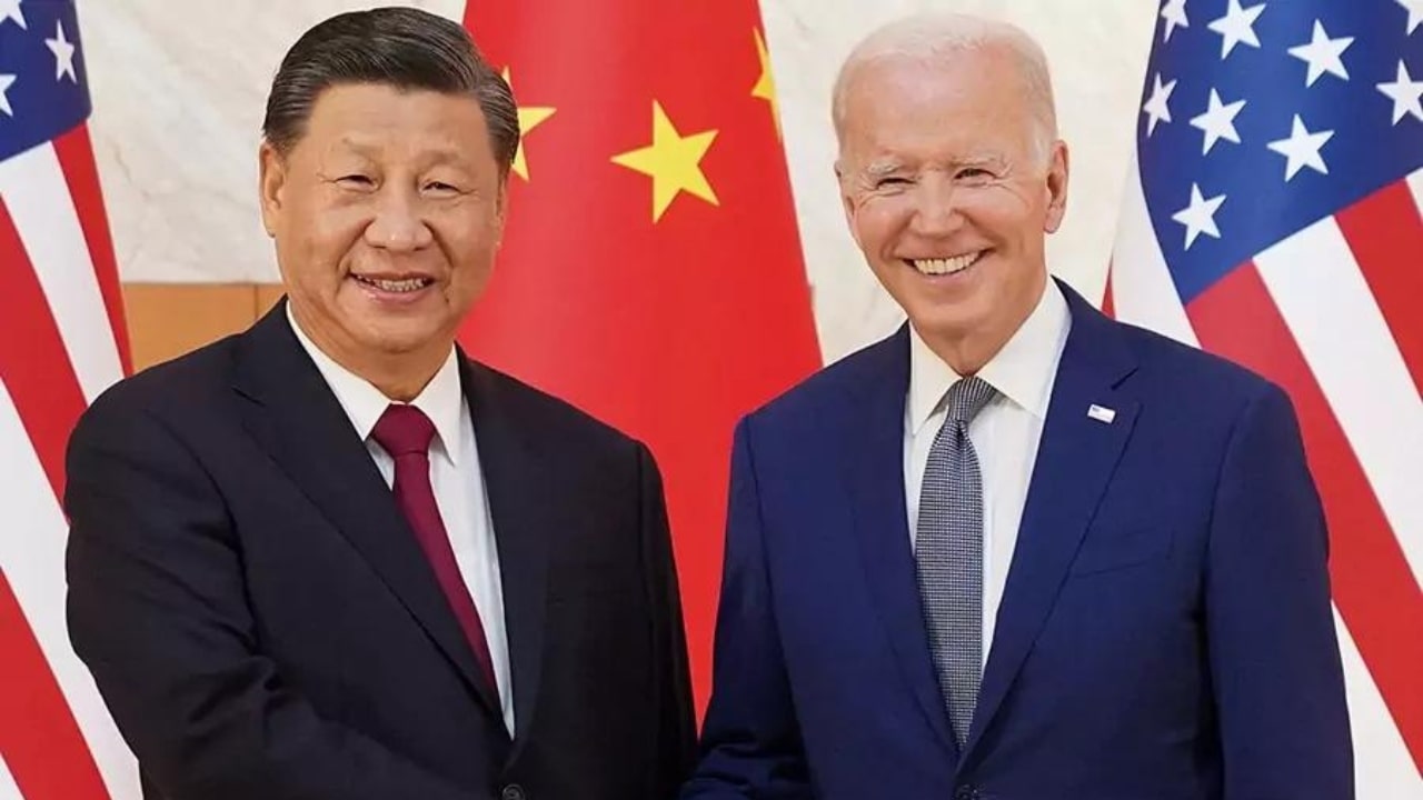 Joe Biden and Xi Jinping