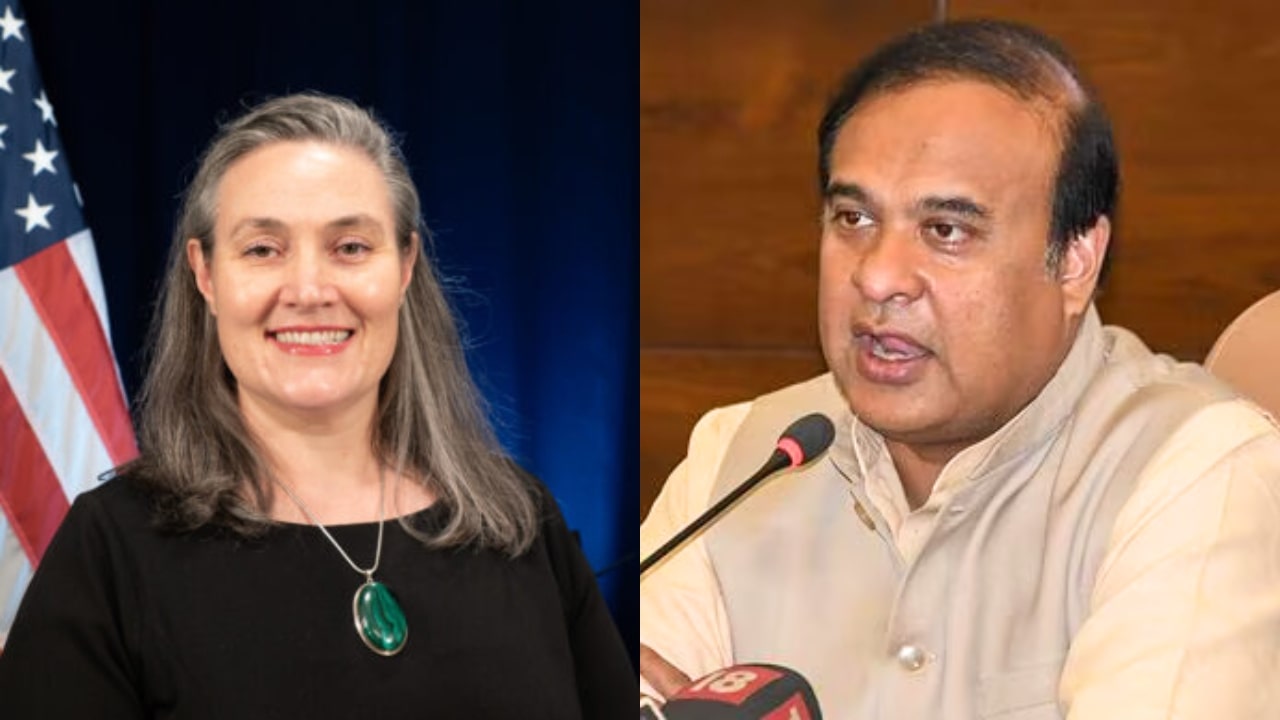 Melinda Pavek and Himanta Biswa Sarma