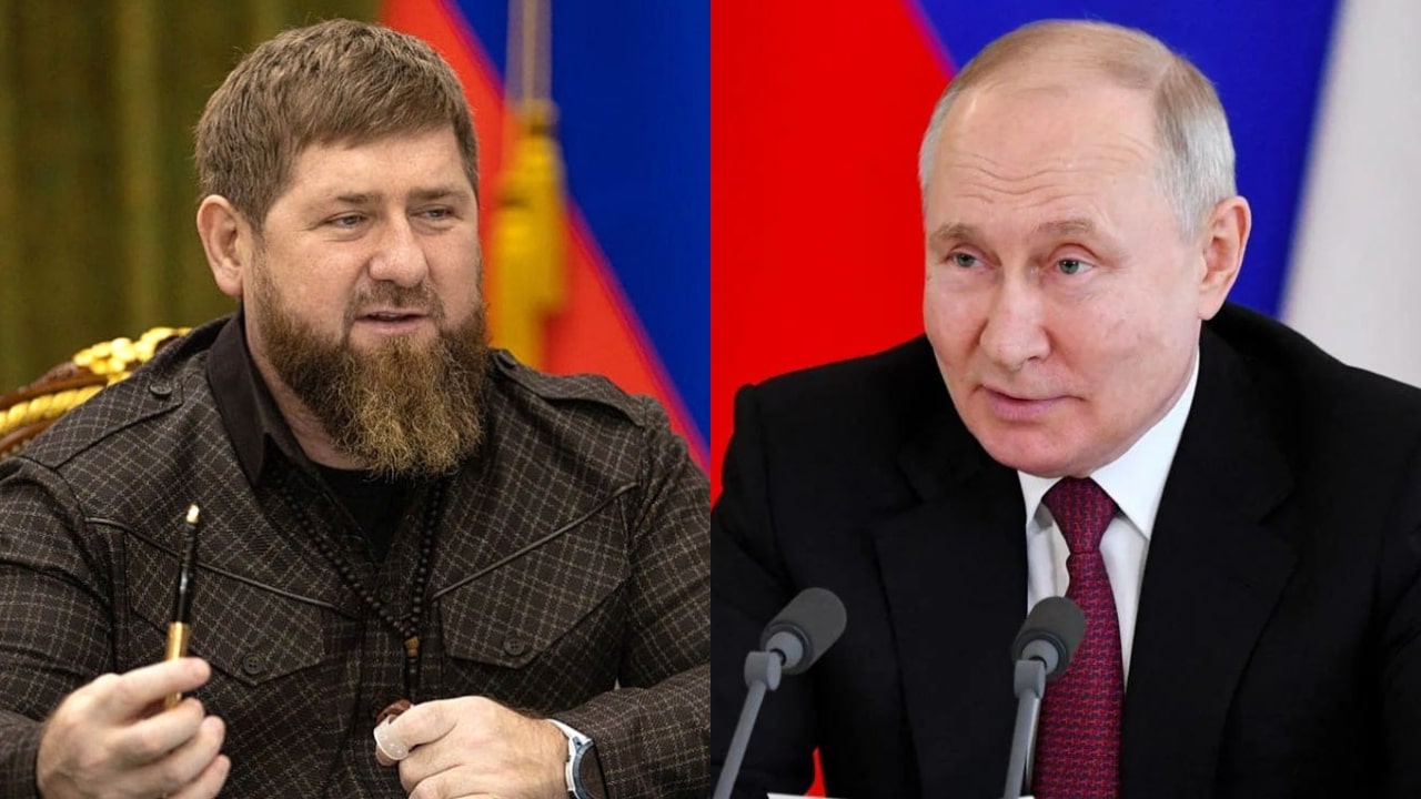 Ramzan Kadyrov and Vladimir Putin