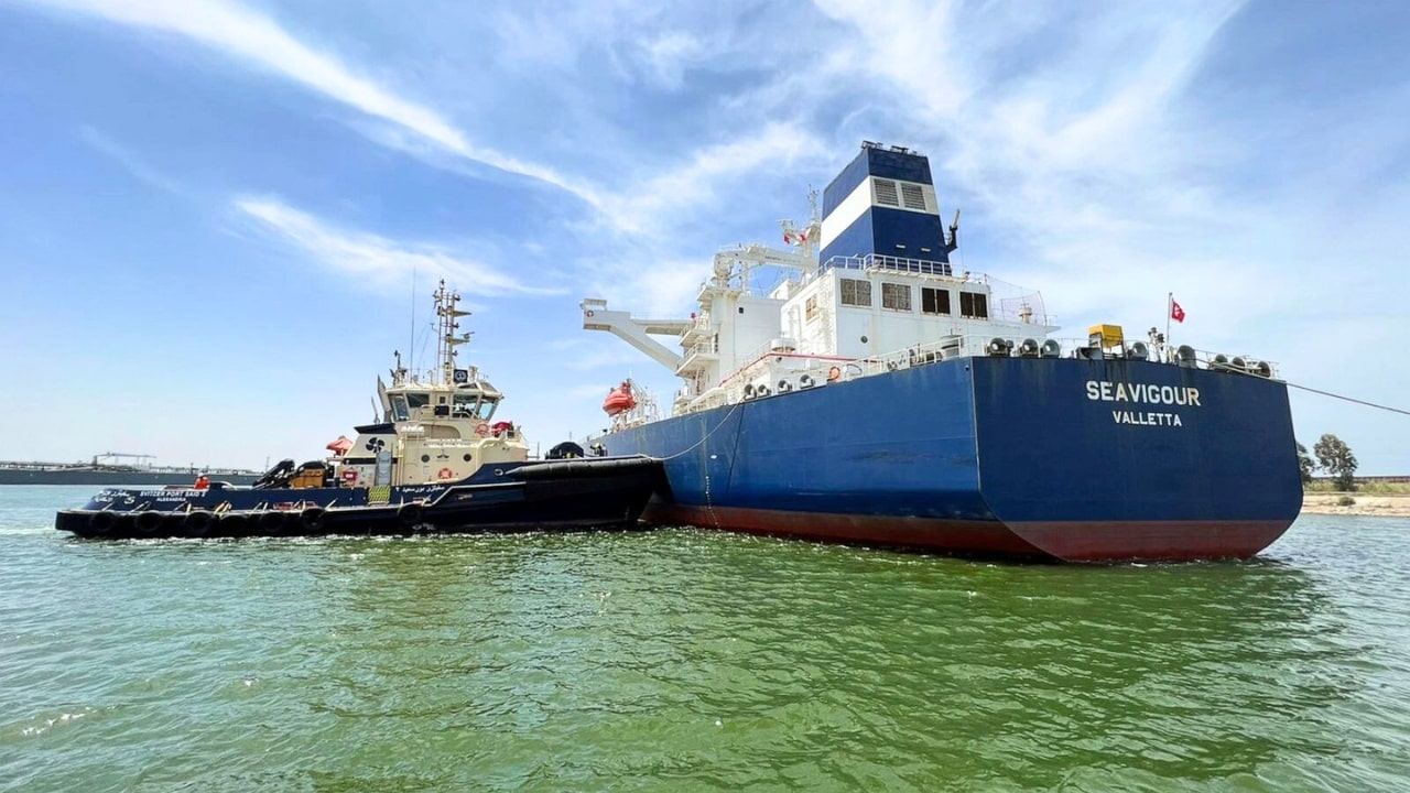 Seavigor Oil Tanker In Suez Canal