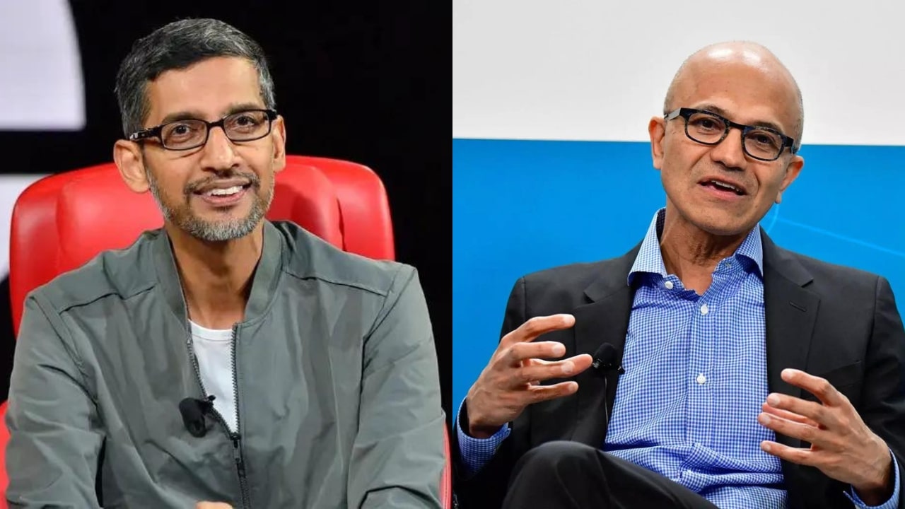 Sundar Pichai and Satya Nadella
