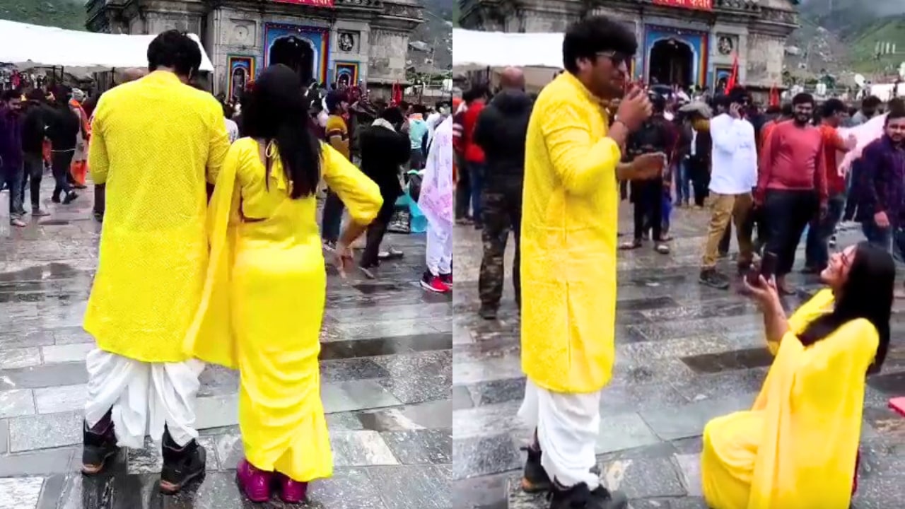 Girl Proposes To Boy At Kedarnath Temple
