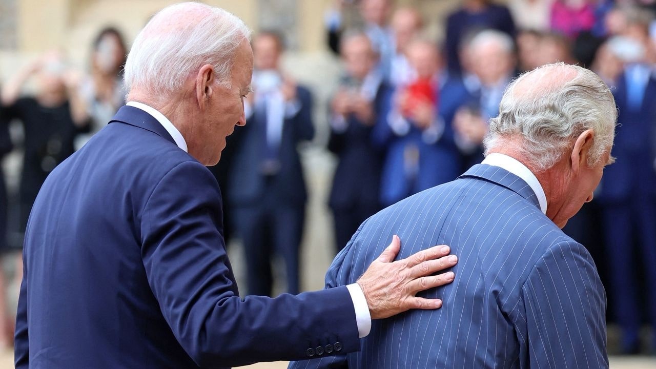 Joe Biden Back Pat On King Charles