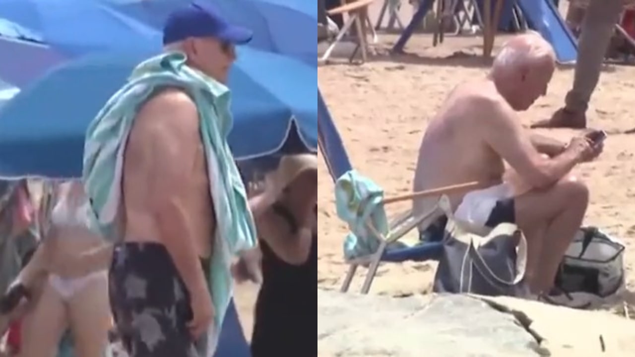Joe Biden Enjoys Beach Day