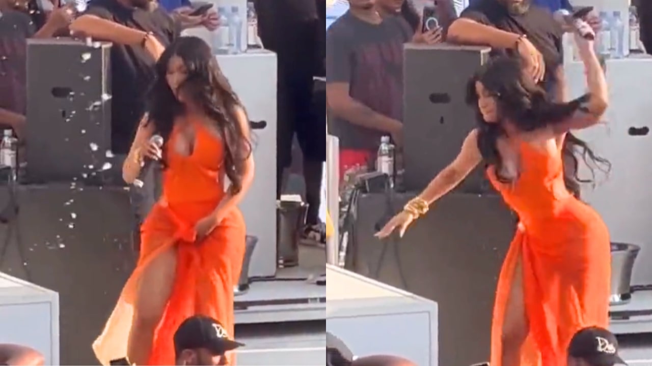 Man Throws Drink At Cardi B