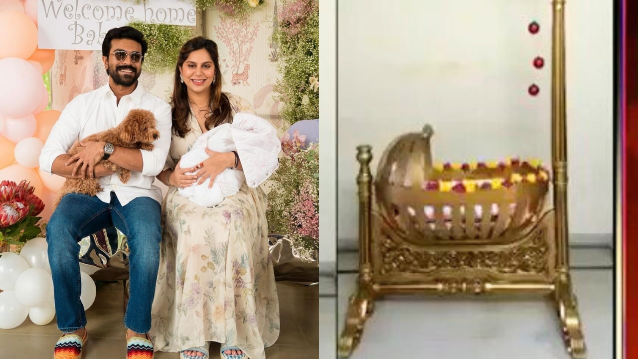 Ram Charan Daughter Golden Cradle