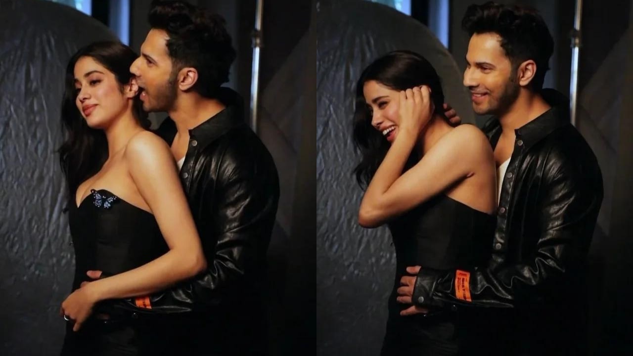 Varun Dhawan Bites Janhvi Kapoor Ear